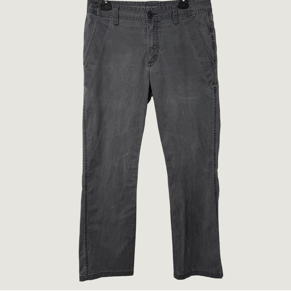 Toad&Co Mission Ridge Pant Mens 32x30 Gray Organic Cotton Stretch Chino T2441411